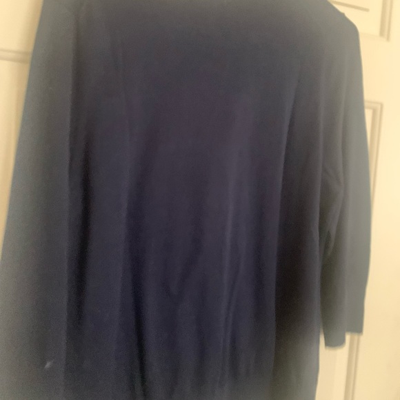 Like New Lands’ End Supima Cotton Classic Mid Weight Sweater SZ Large - Picture 6 of 8